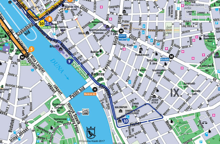 Blue Buses Budapest - Blue Route