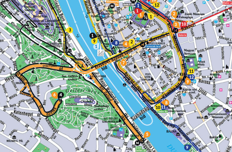 Orange Buses Budapest - Blue Route