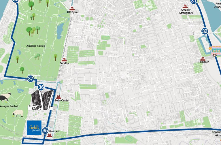 Blue Buses Copenhagen - Blue Route