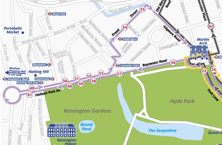 Buses London - Route