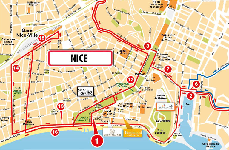 RED Buses Nice - RED Route