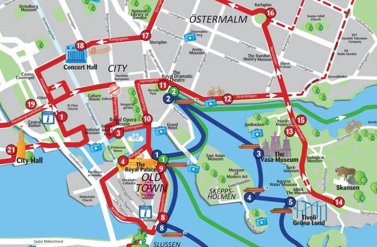 RED Buses Stockholm - RED Route